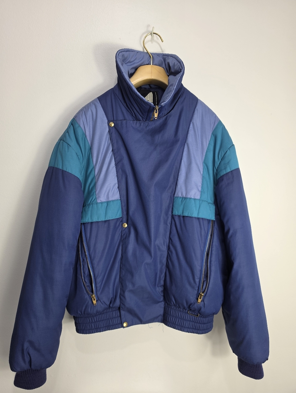 Vintage Alpine Ski Snowbording Colorblock Jacket